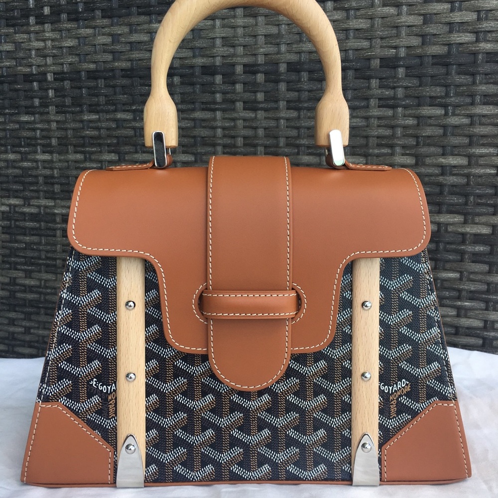 ❤️SOLD❤️Goyard Saigon PM Black and Tan NWOT